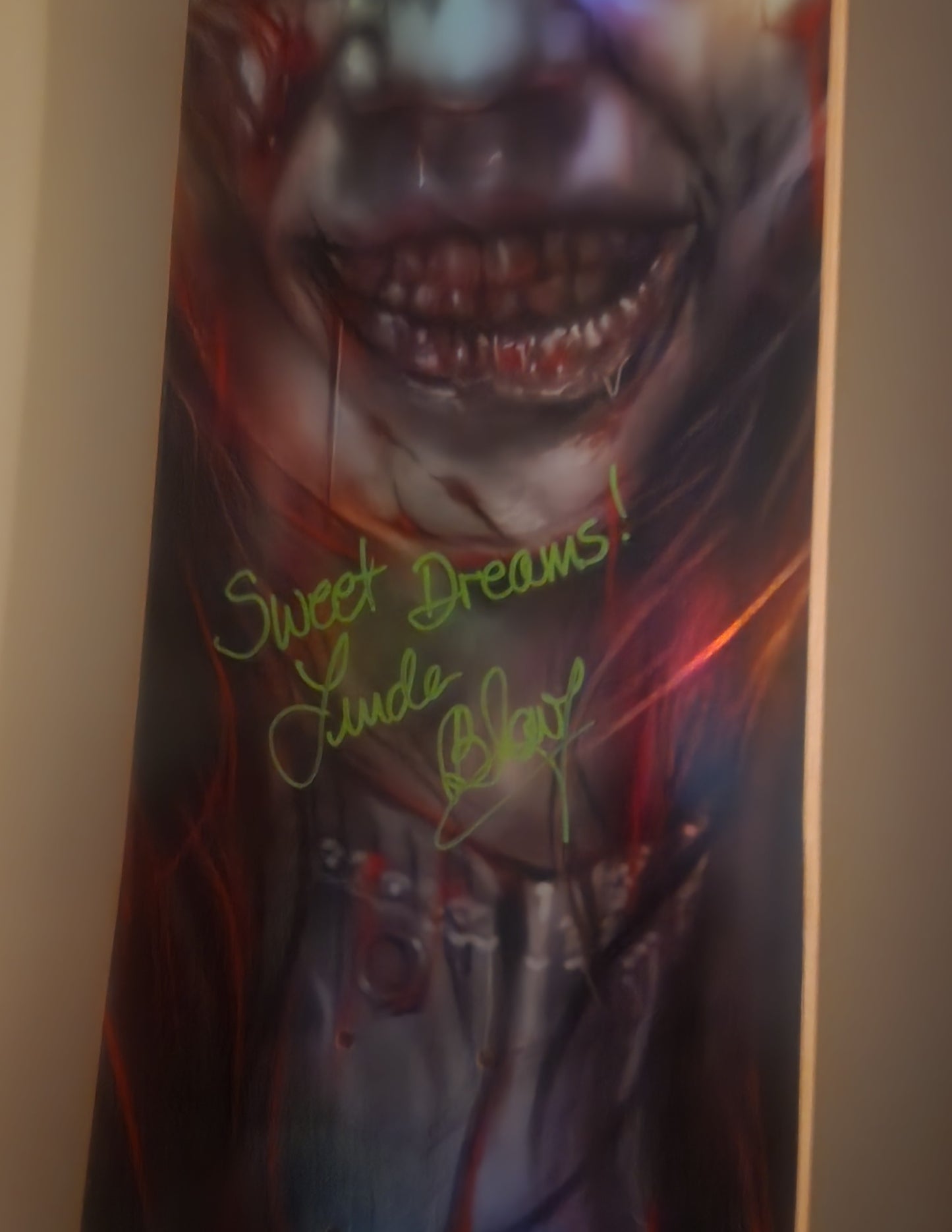 Linda Blair SIGNED The Exorcist deck. ONLY 2 EXIST!