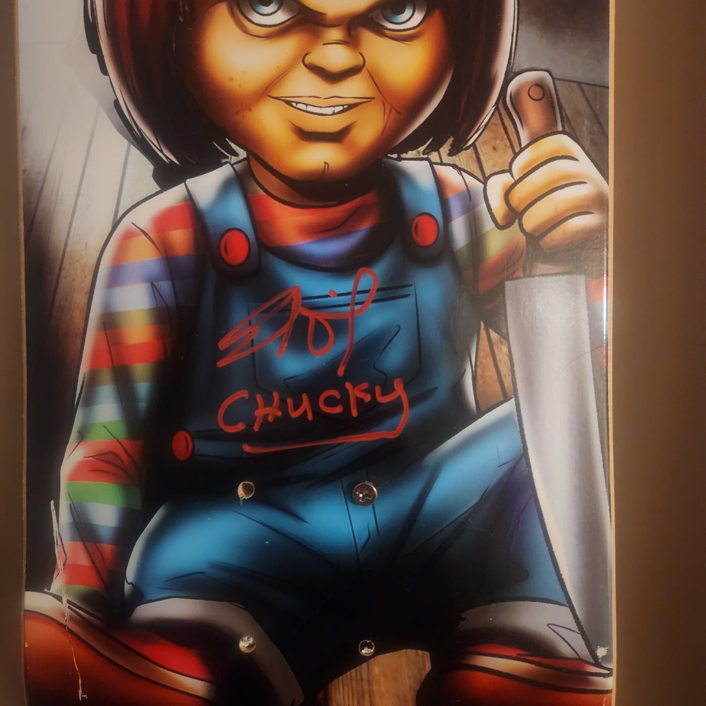 Brad Dourif SIGNED Chucky deck!  One of a kind!