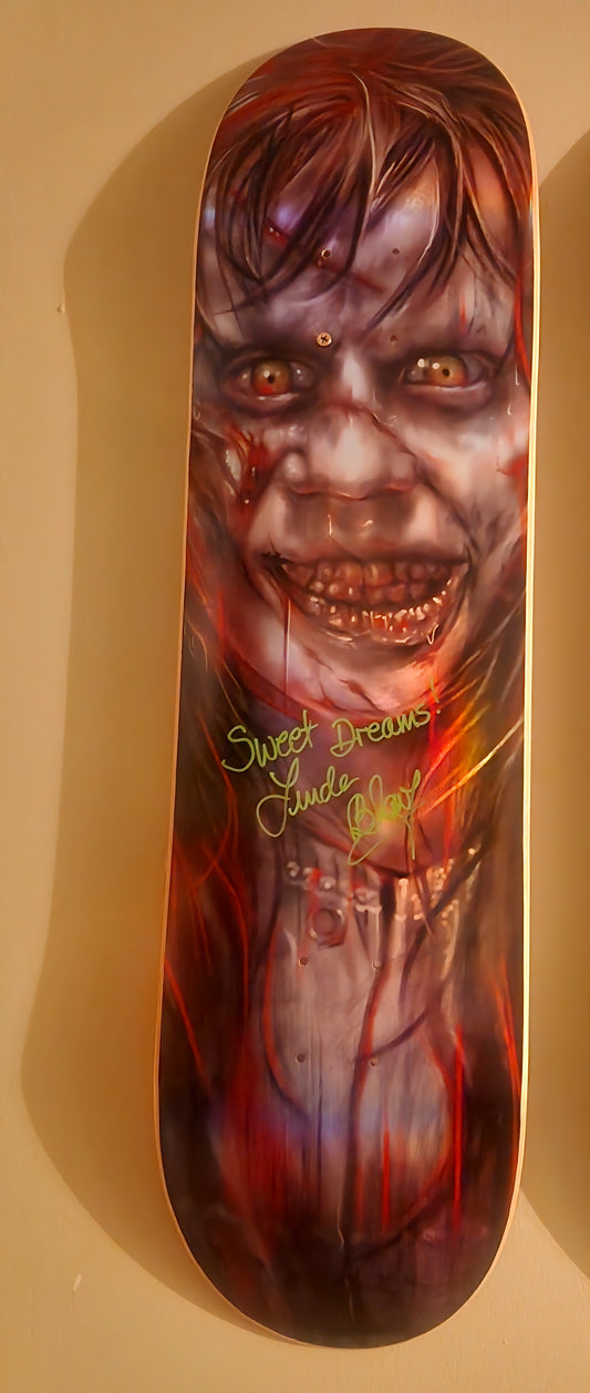 Linda Blair SIGNED The Exorcist deck. ONLY 2 EXIST!