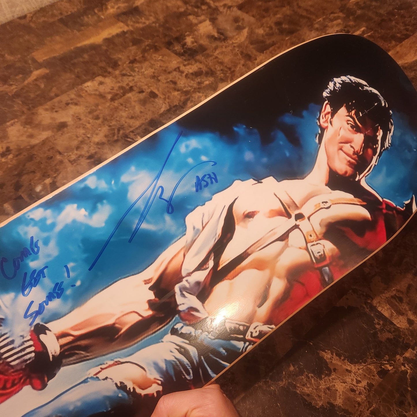 Bruce Campbell SIGNED Army of Darkness deck
