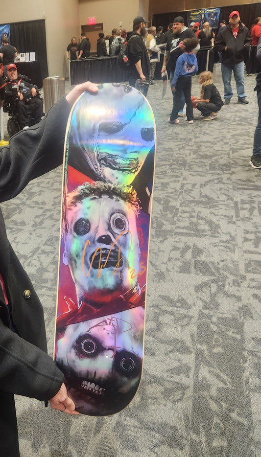 Corey Taylor and Sid Wilson SIGNED Slipknot deck